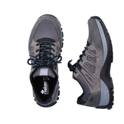 Rieker Low Shoes & Slippers-Women'S Lace-Up Shoes Steel Gray