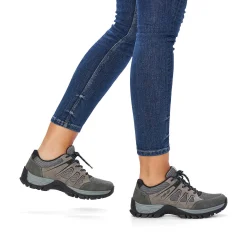 Rieker Low Shoes & Slippers-Women'S Lace-Up Shoes Steel Gray