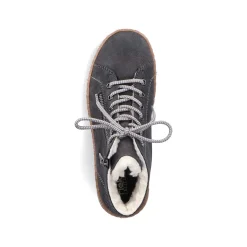 Rieker Low Shoes & Slippers-Women'S Lace-Up Shoes Asphalt Gray