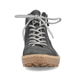 Rieker Low Shoes & Slippers-Women'S Lace-Up Shoes Asphalt Gray