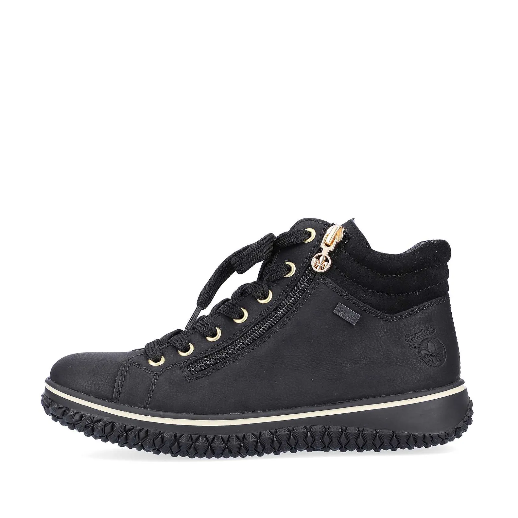 Rieker Low Shoes & Slippers-Women'S Lace-Up Shoes Deep Black
