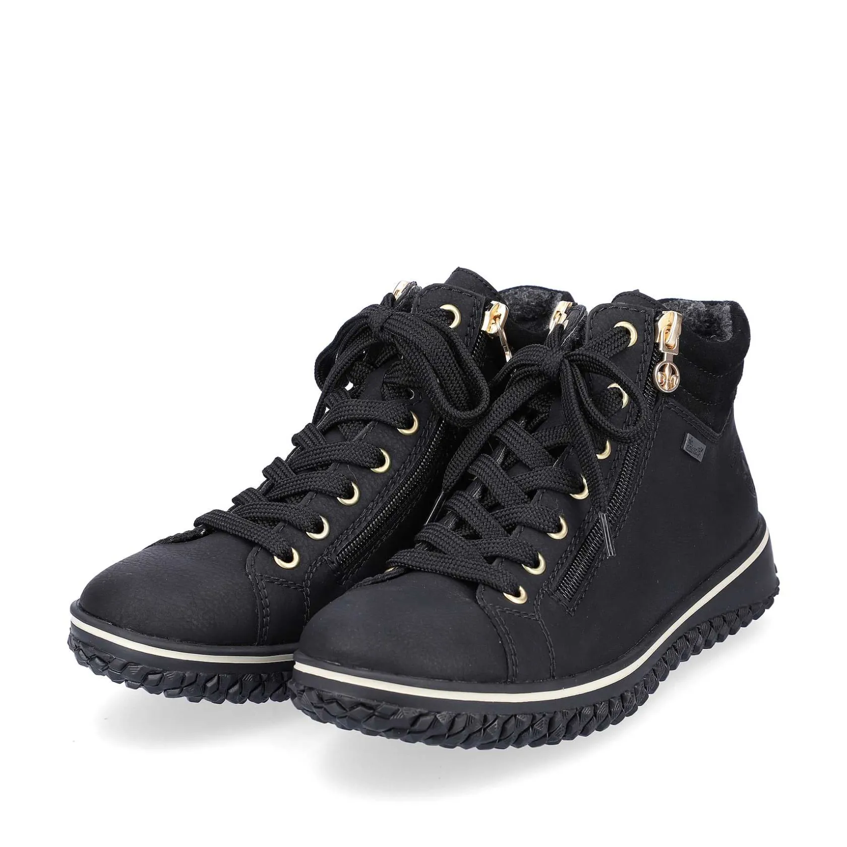 Rieker Low Shoes & Slippers-Women'S Lace-Up Shoes Deep Black