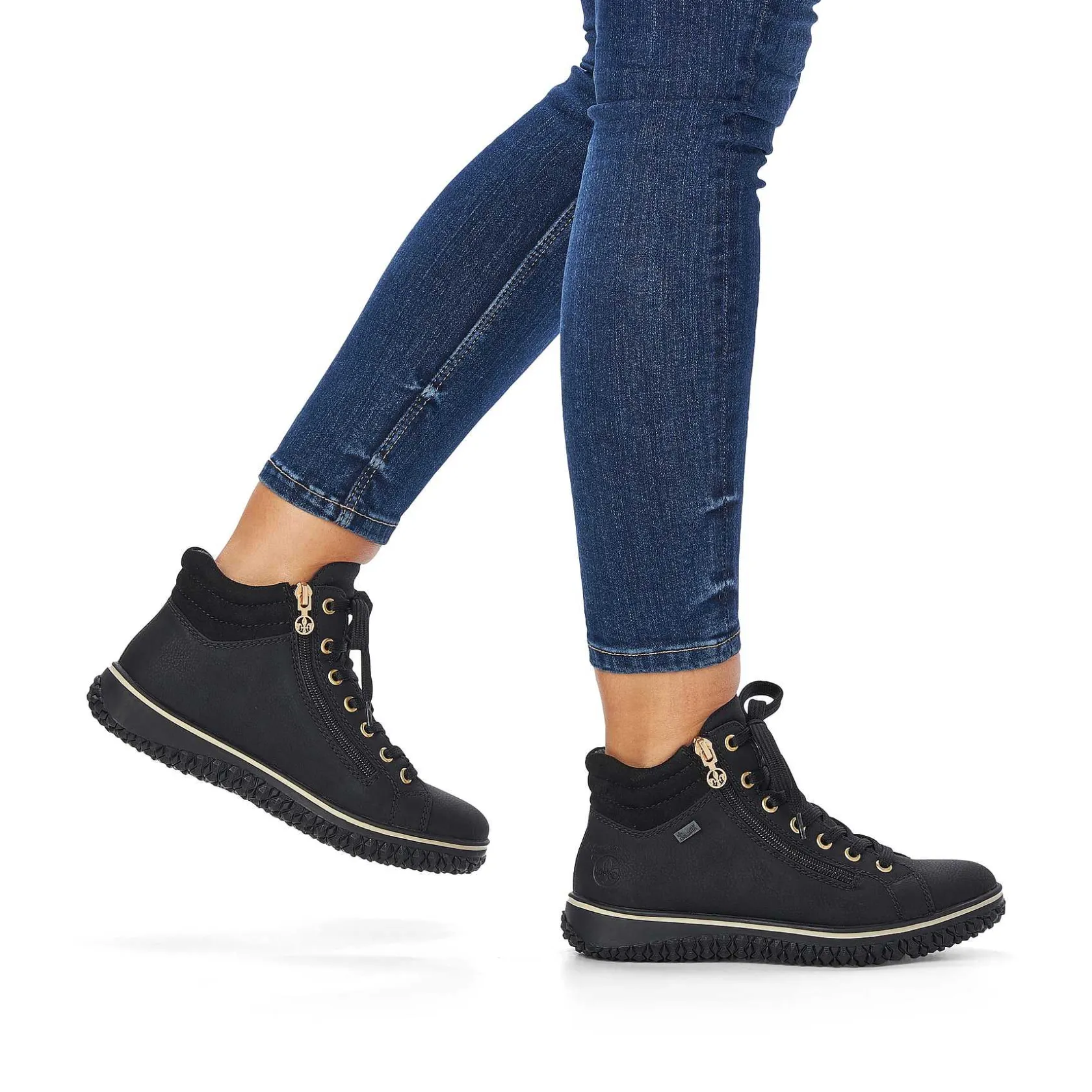 Rieker Low Shoes & Slippers-Women'S Lace-Up Shoes Deep Black