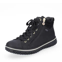 Rieker Low Shoes & Slippers-Women'S Lace-Up Shoes Deep Black