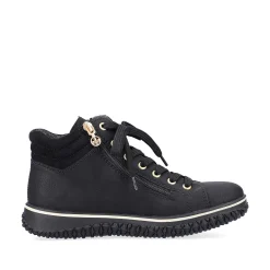 Rieker Low Shoes & Slippers-Women'S Lace-Up Shoes Deep Black