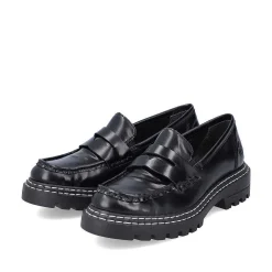 Rieker Loafers & Ballerinas-Women'S Loafers Graphite Black