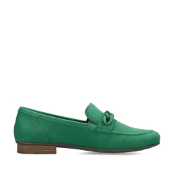 Rieker Summer Shoes-Women'S Loafers Grass Green