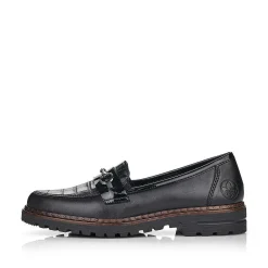 Rieker Loafers & Ballerinas-Women'S Loafers Graphite Black