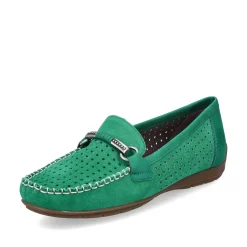 Rieker Colorful Styles-Women'S Loafers Grass Green