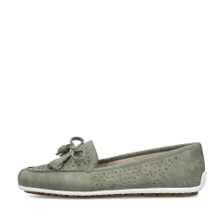 Rieker Loafers & Ballerinas-Women'S Loafers Green Grey
