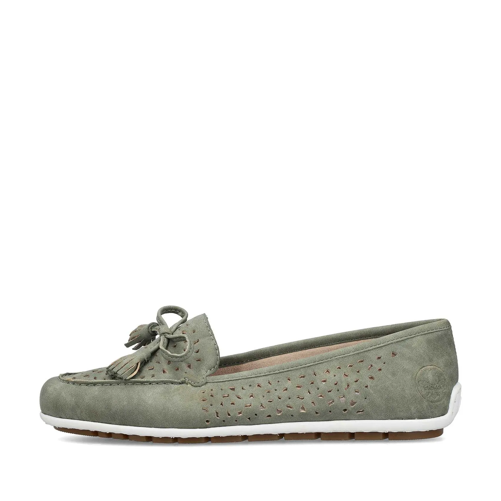 Rieker Loafers & Ballerinas-Women'S Loafers Green Grey