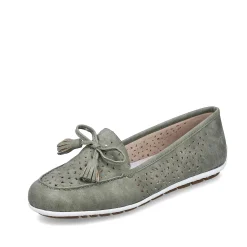 Rieker Loafers & Ballerinas-Women'S Loafers Green Grey