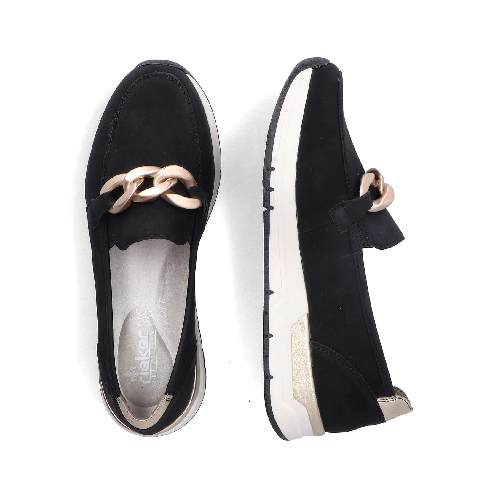 Rieker Loafers & Ballerinas-Women'S Loafers Jet Black