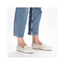 Rieker Business Shoes-Women'S Loafers Light Beige