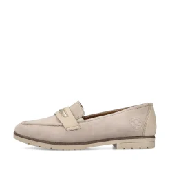 Rieker Business Shoes-Women'S Loafers Light Beige