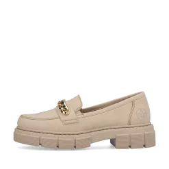 Rieker Business Shoes-Women'S Loafers Light Beige