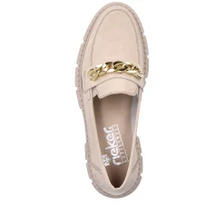 Rieker Business Shoes-Women'S Loafers Light Beige