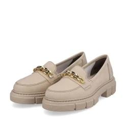 Rieker Business Shoes-Women'S Loafers Light Beige