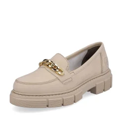 Rieker Business Shoes-Women'S Loafers Light Beige