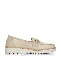 Rieker Business Shoes-Women'S Loafers Light Beige