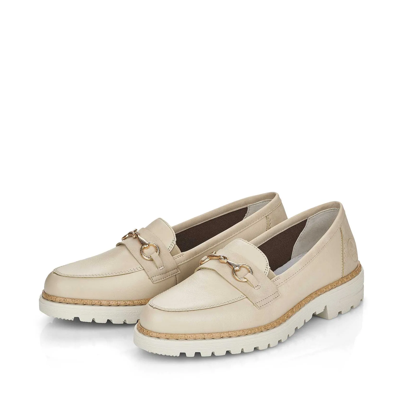 Rieker Business Shoes-Women'S Loafers Light Beige