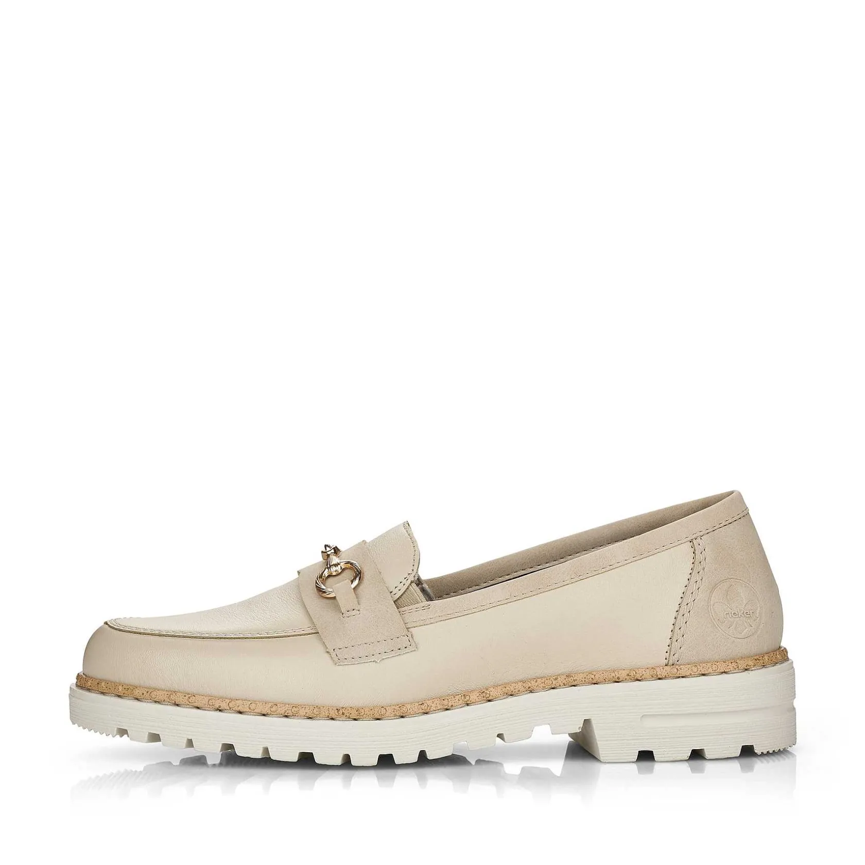 Rieker Business Shoes-Women'S Loafers Light Beige