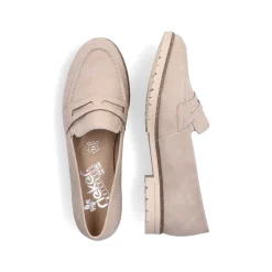 Rieker Business Shoes-Women'S Loafers Light Beige