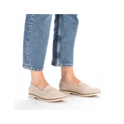 Rieker Business Shoes-Women'S Loafers Light Beige