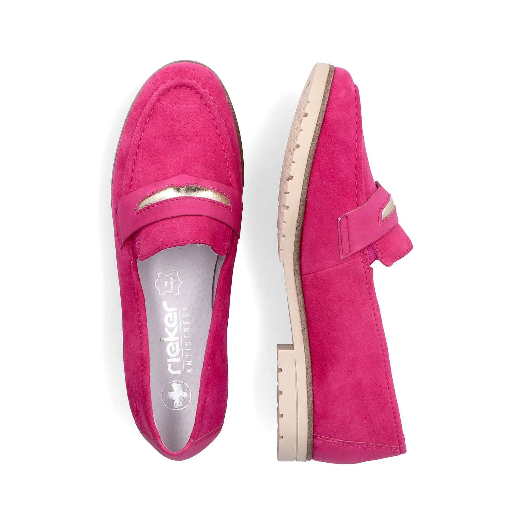 Rieker Business Shoes-Women'S Loafers Magenta