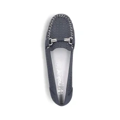 Rieker Business Shoes-Women'S Loafers Navy Blue