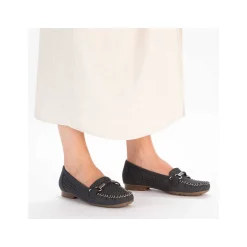 Rieker Business Shoes-Women'S Loafers Navy Blue