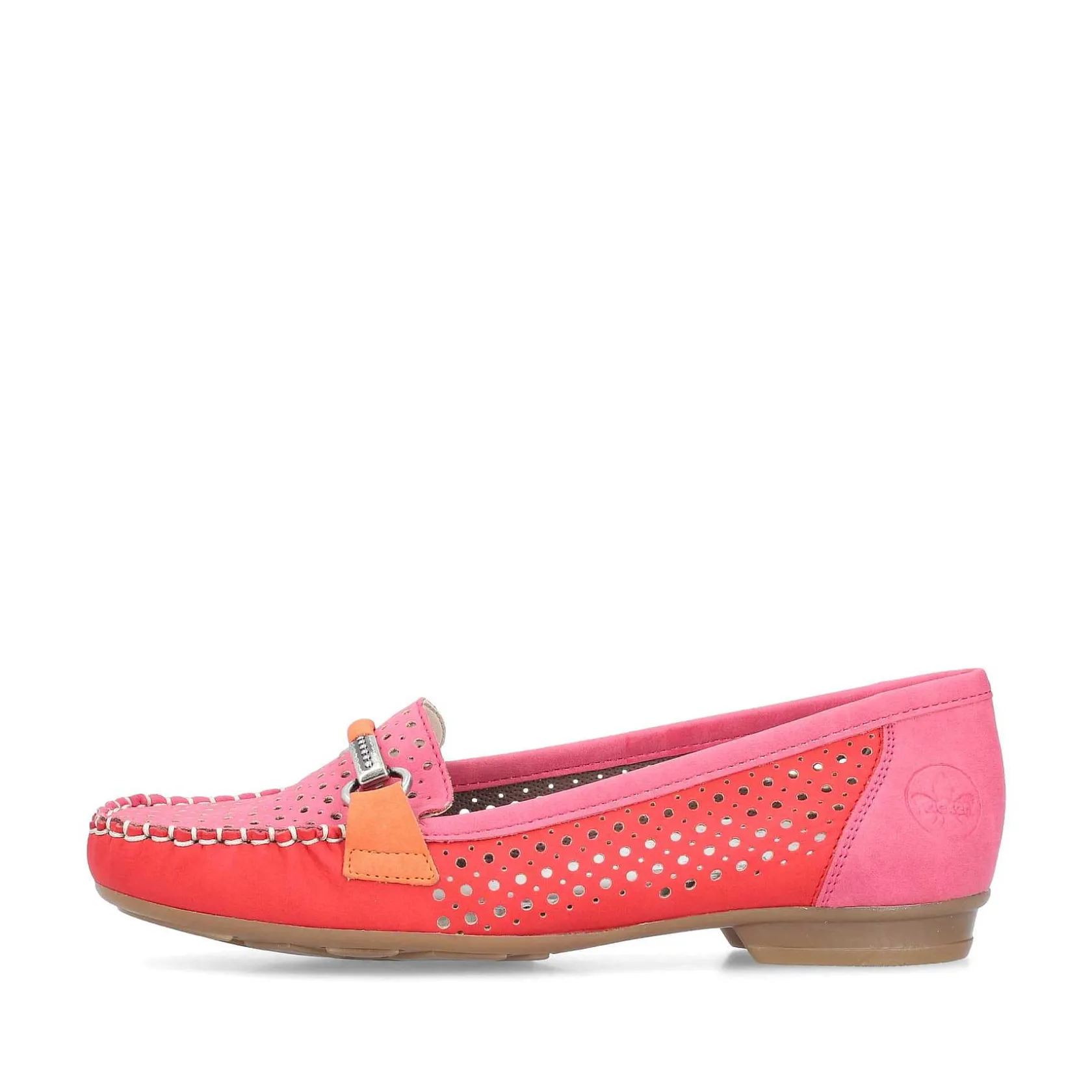 Rieker Business Shoes-Women'S Loafers Raspberry Red