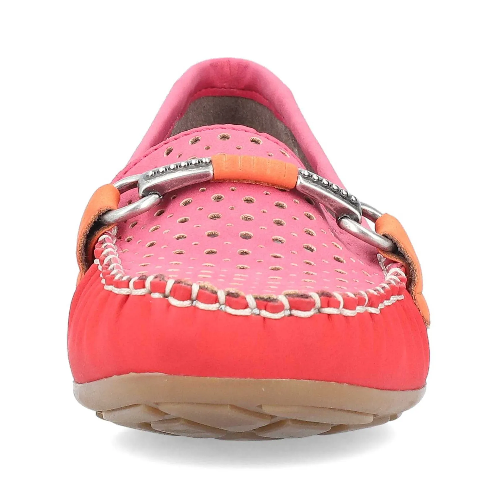 Rieker Business Shoes-Women'S Loafers Raspberry Red