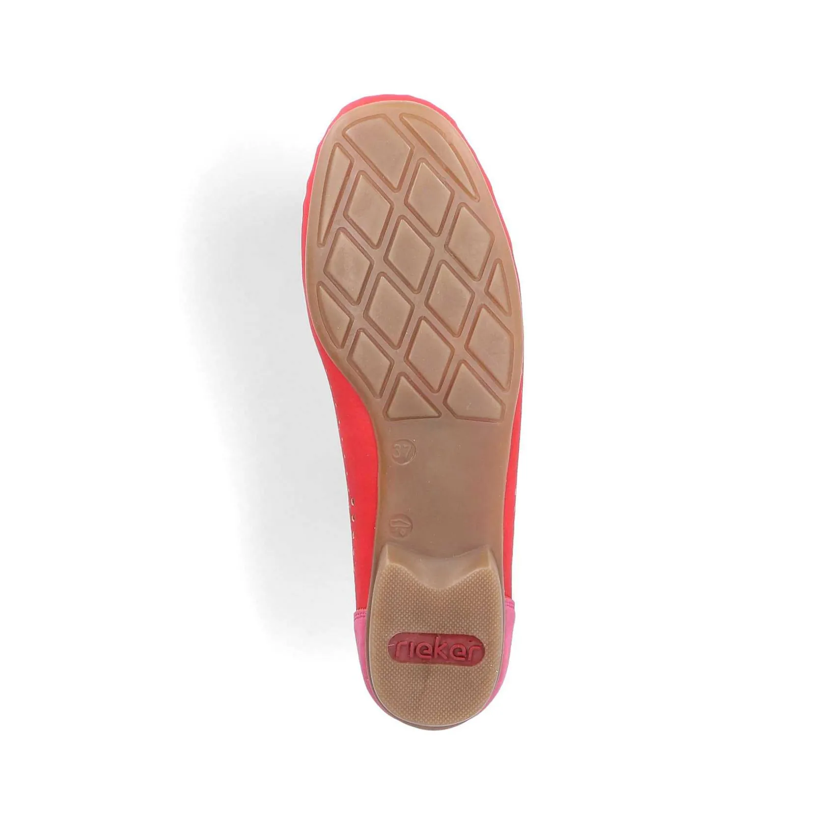 Rieker Business Shoes-Women'S Loafers Raspberry Red