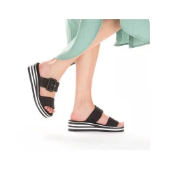 Rieker Mules & Slippers-Women'S Mules Asphalt Black