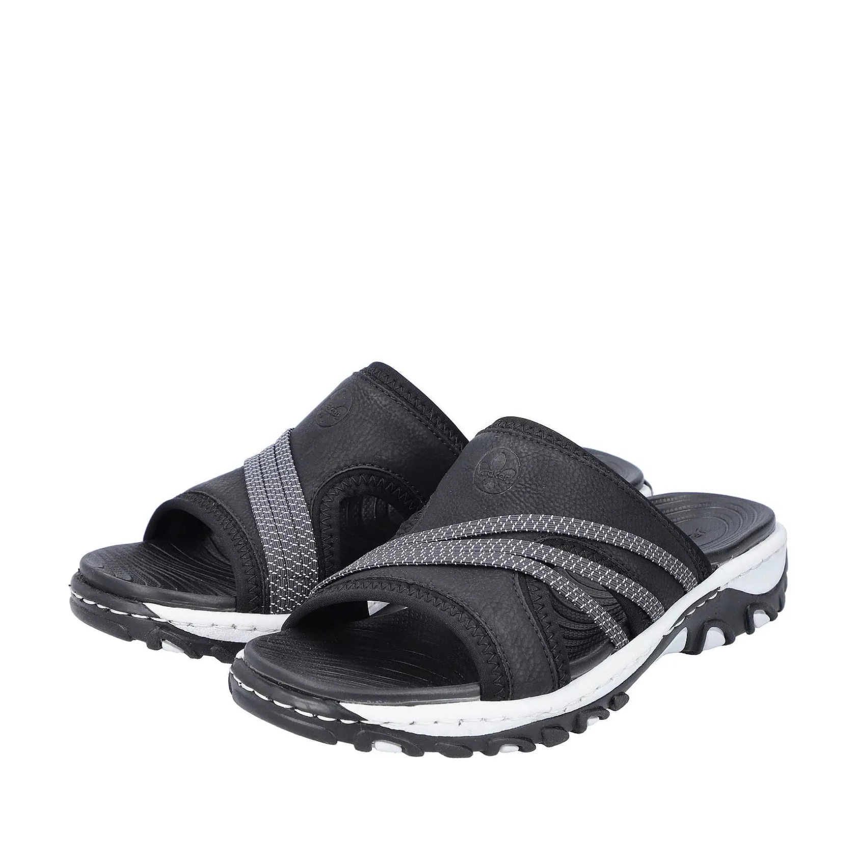 Rieker Mules & Slippers-Women'S Mules Asphalt Black