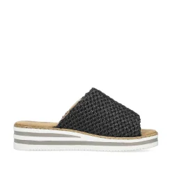 Rieker Mules & Slippers-Women'S Mules Asphalt Black