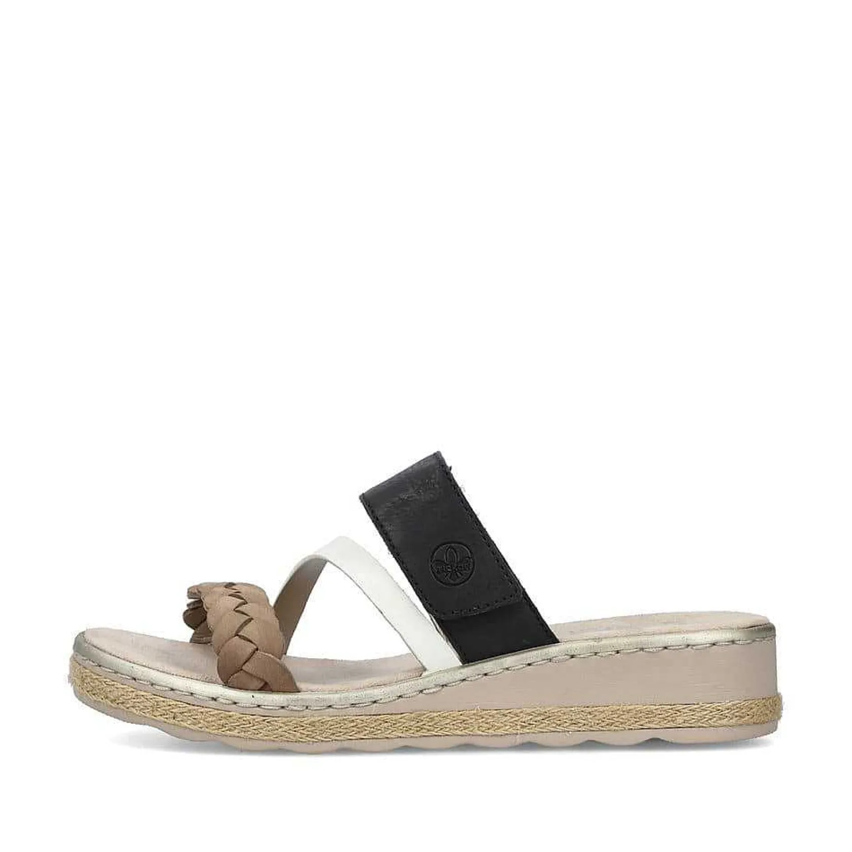 Rieker Mules & Slippers-Women'S Mules Brown Beige-Cream White-Black