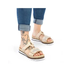Rieker Mules & Slippers-Women'S Mules Cream Beige