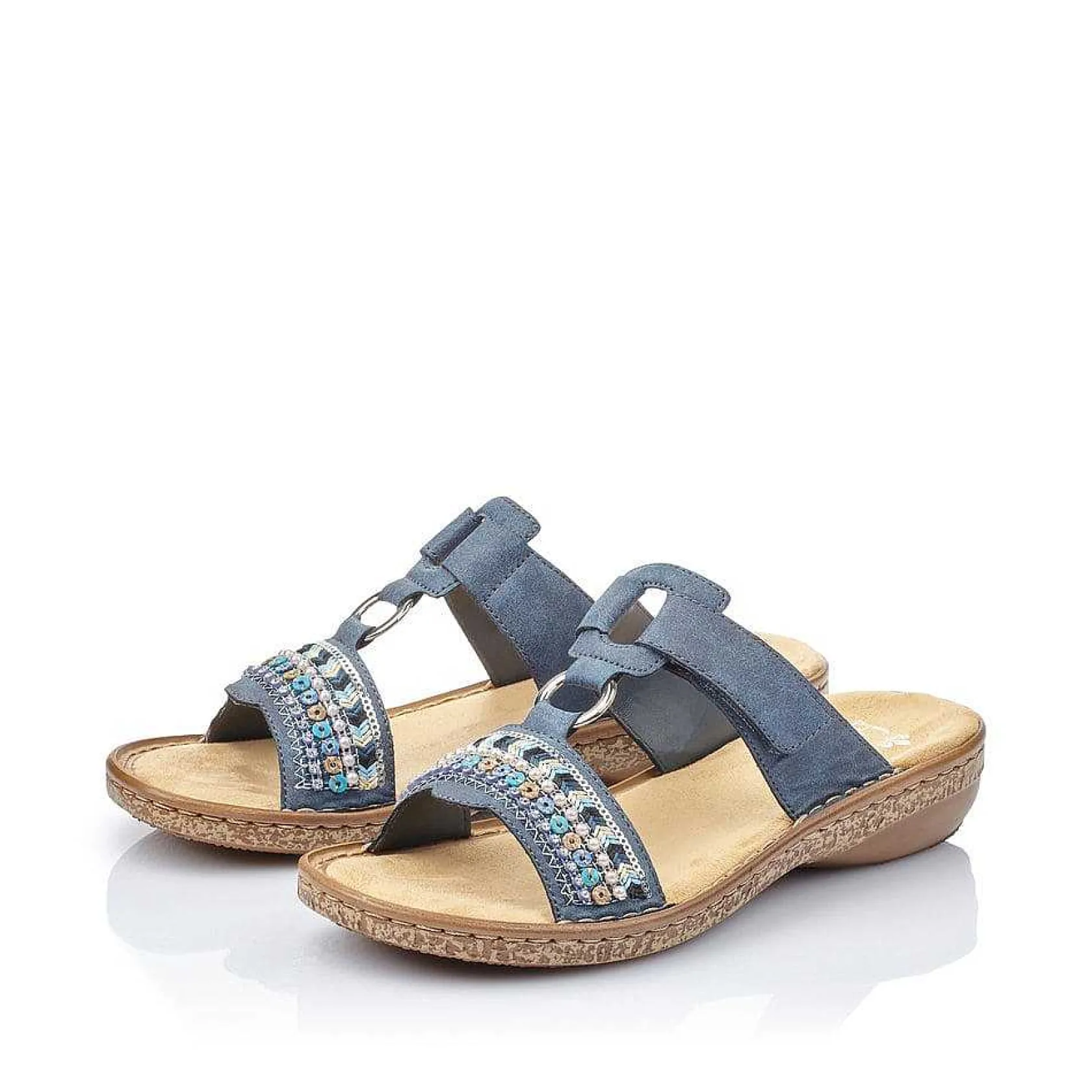 Rieker Mules & Slippers-Women'S Mules Denim Blue
