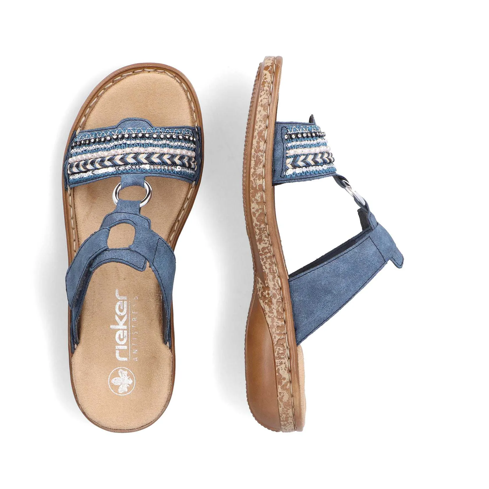 Rieker Mules & Slippers-Women'S Mules Denim Blue