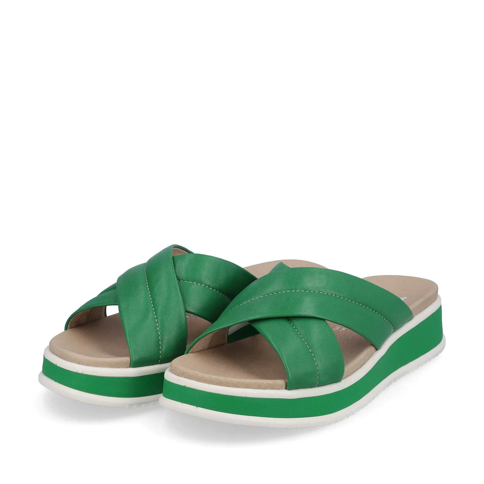 Rieker Colorful Styles-Women'S Mules Emerald Green