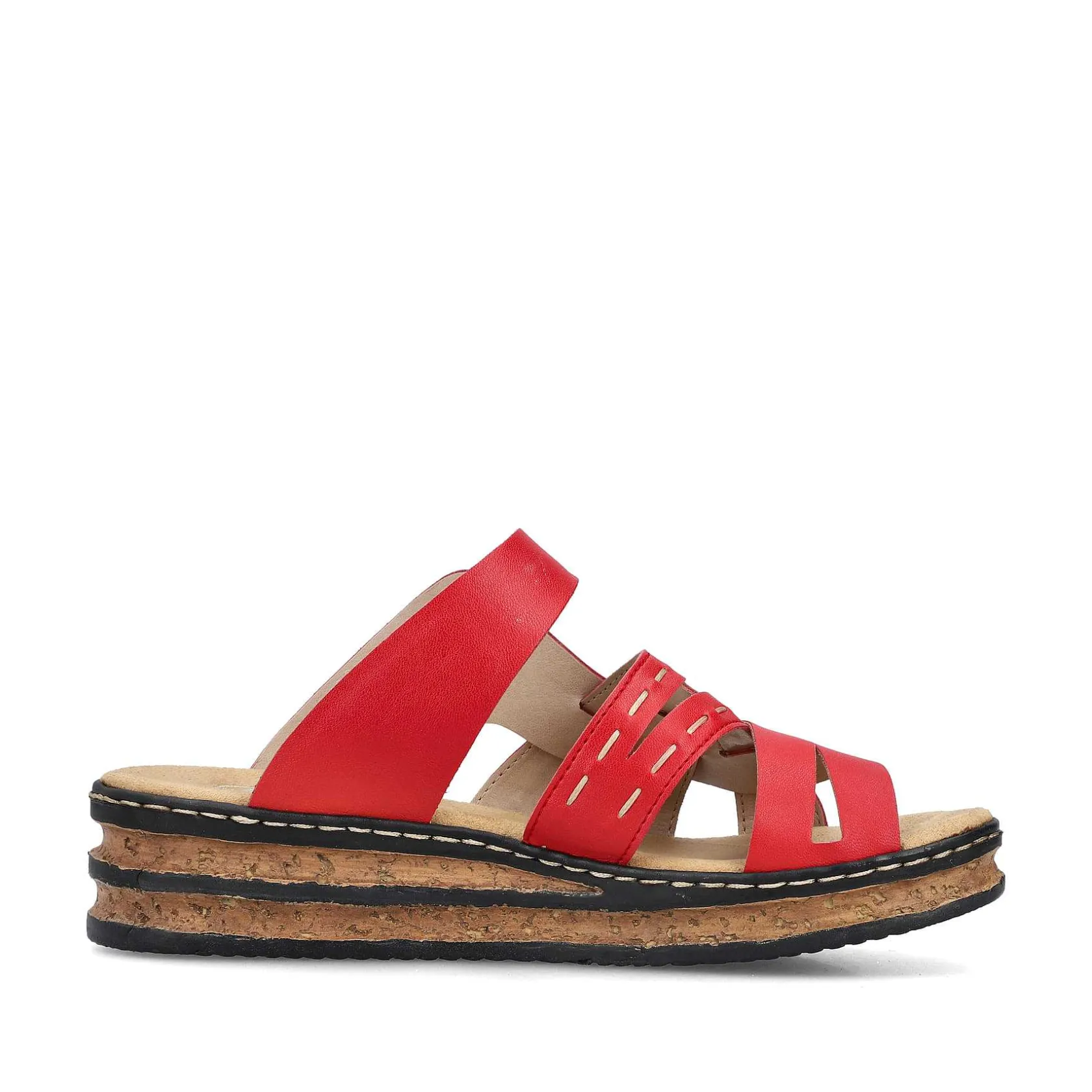 Rieker Colorful Styles-Women'S Mules Fire Red
