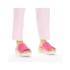 Rieker Vegan-Women'S Mules Flamingo Pink
