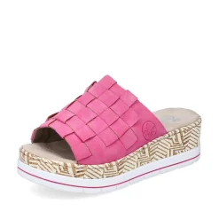 Rieker Vegan-Women'S Mules Flamingo Pink
