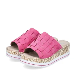 Rieker Vegan-Women'S Mules Flamingo Pink