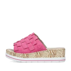 Rieker Vegan-Women'S Mules Flamingo Pink