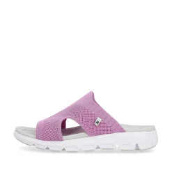 Rieker Colorful Styles-Women'S Mules Flamingo Pink
