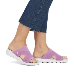 Rieker Colorful Styles-Women'S Mules Flamingo Pink