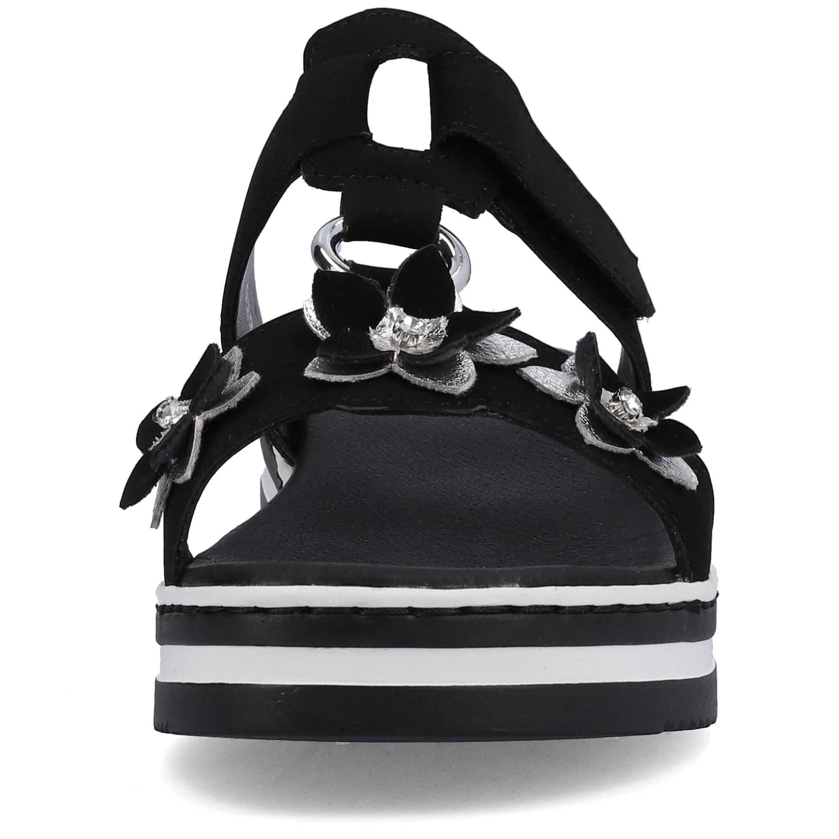 Rieker Summer Shoes-Women'S Mules Graphite Black
